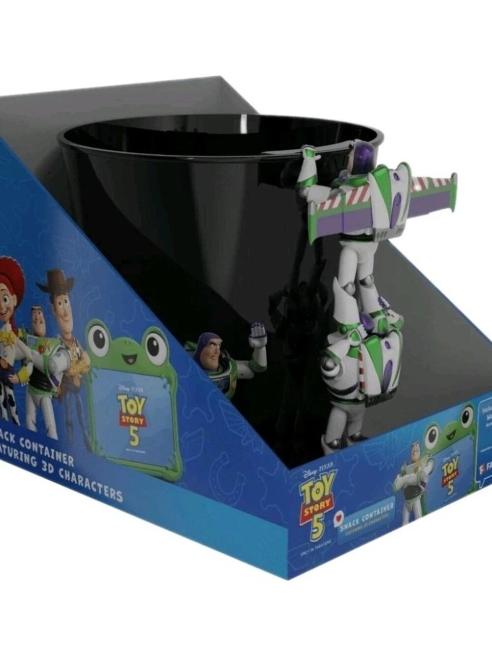 Toy Story 5 Collectible Popcorn Bucket Snack Buzz Lightyear Display Container 🆕